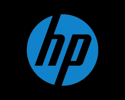 HP Logo black